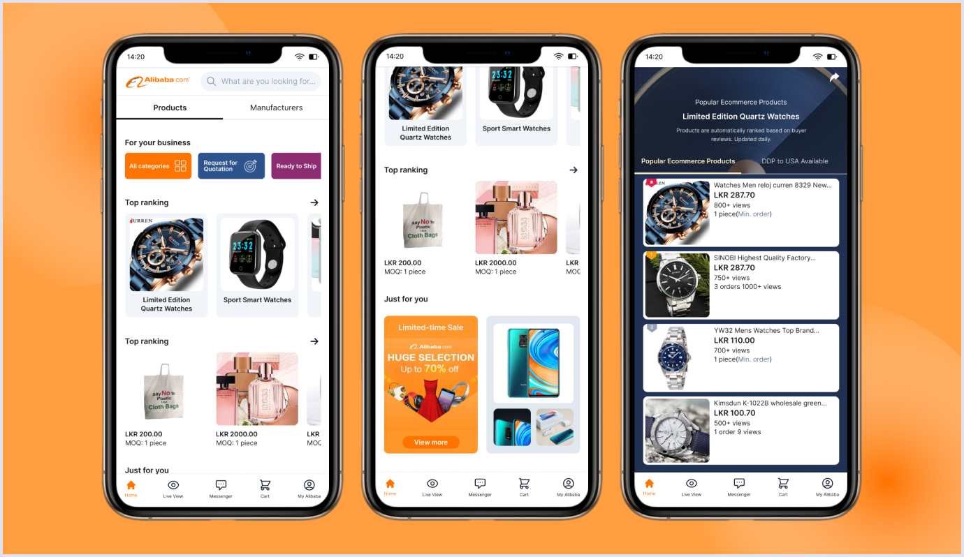 Progressive web app by Alibaba PWA by Alibaba