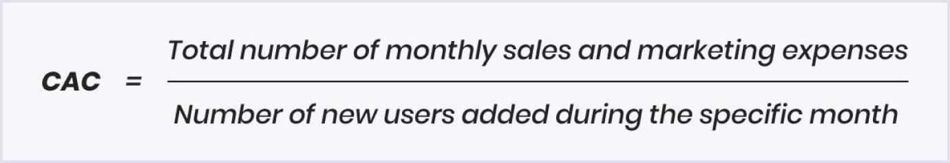 Customer acquisition costs formula
