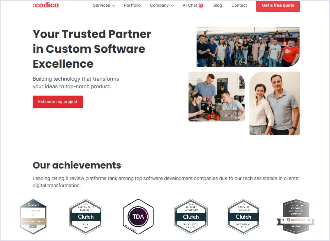 Codica as a leading software development company for the USA Codica as a top software development company for the USA