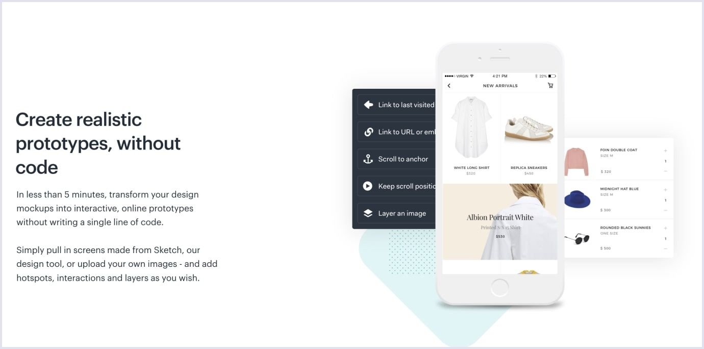 Marvel example Creating prototypes with Marvel