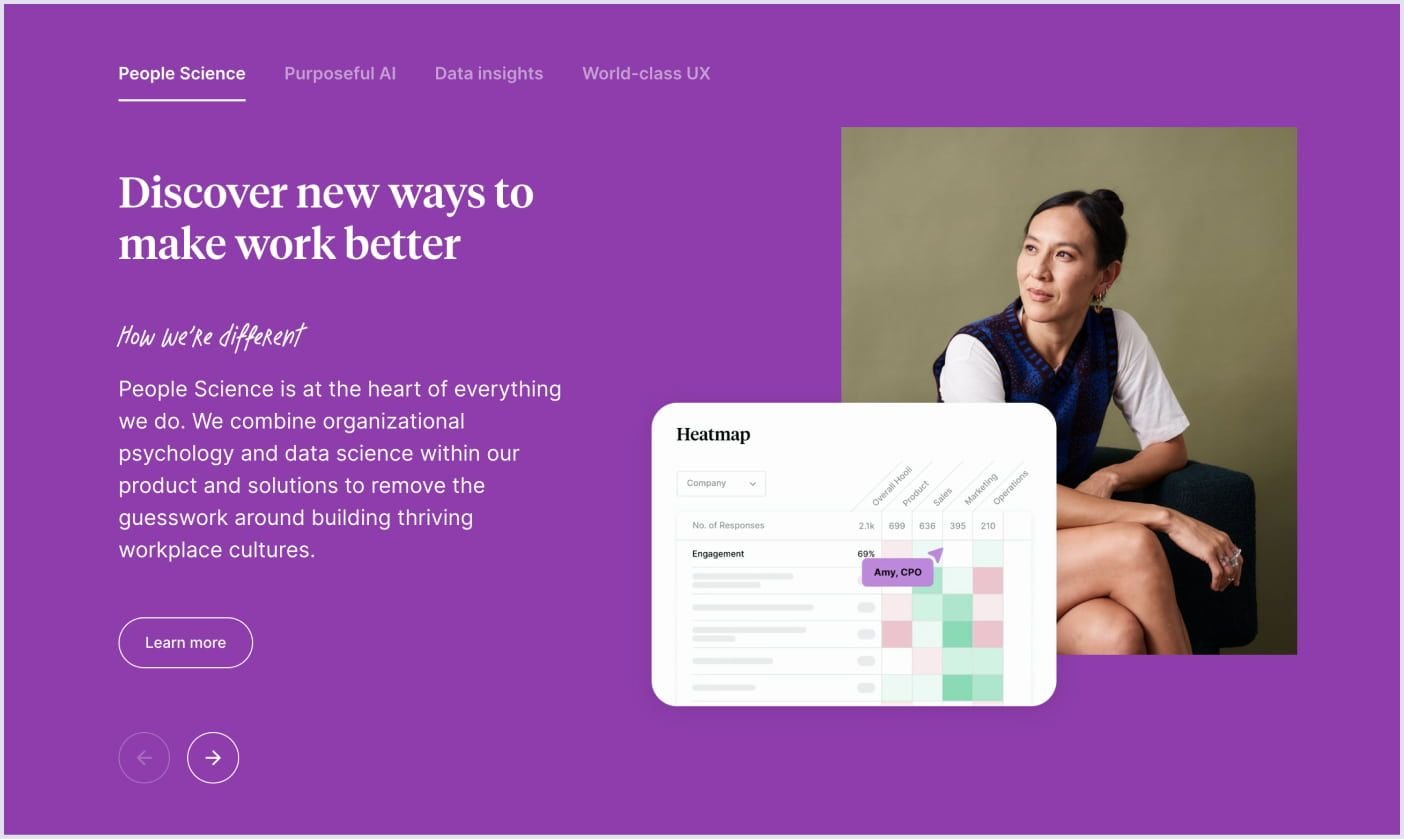 Culture Amp employee engagement SaaS app Employee engagement SaaS app