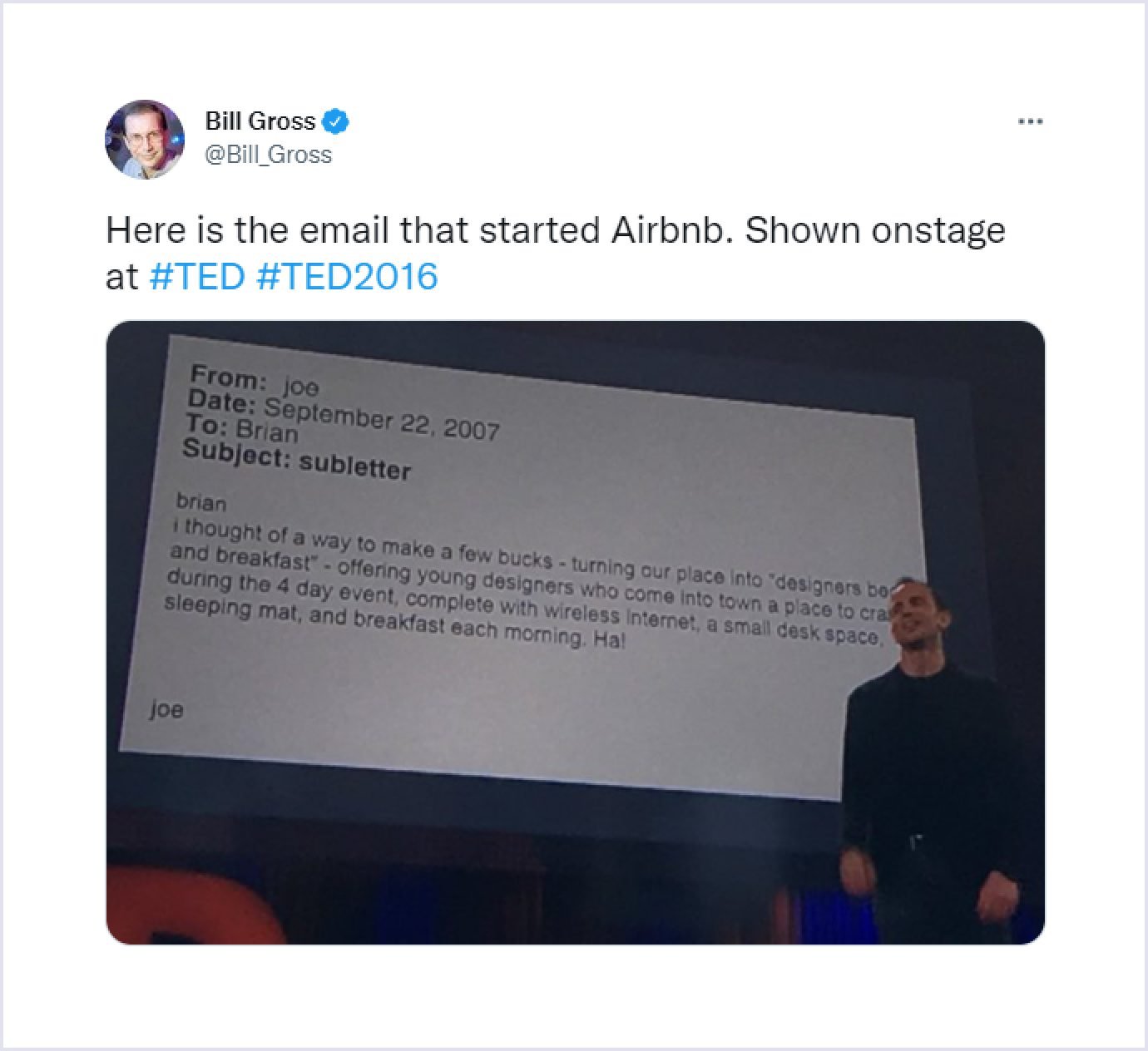 Airbnb Started with This Email Airbnb startup email