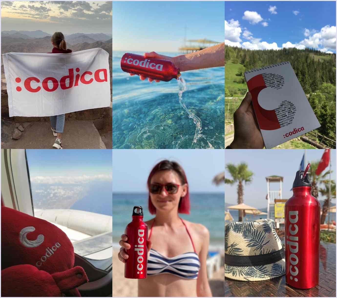 Codica team had beautiful pictures from different countries