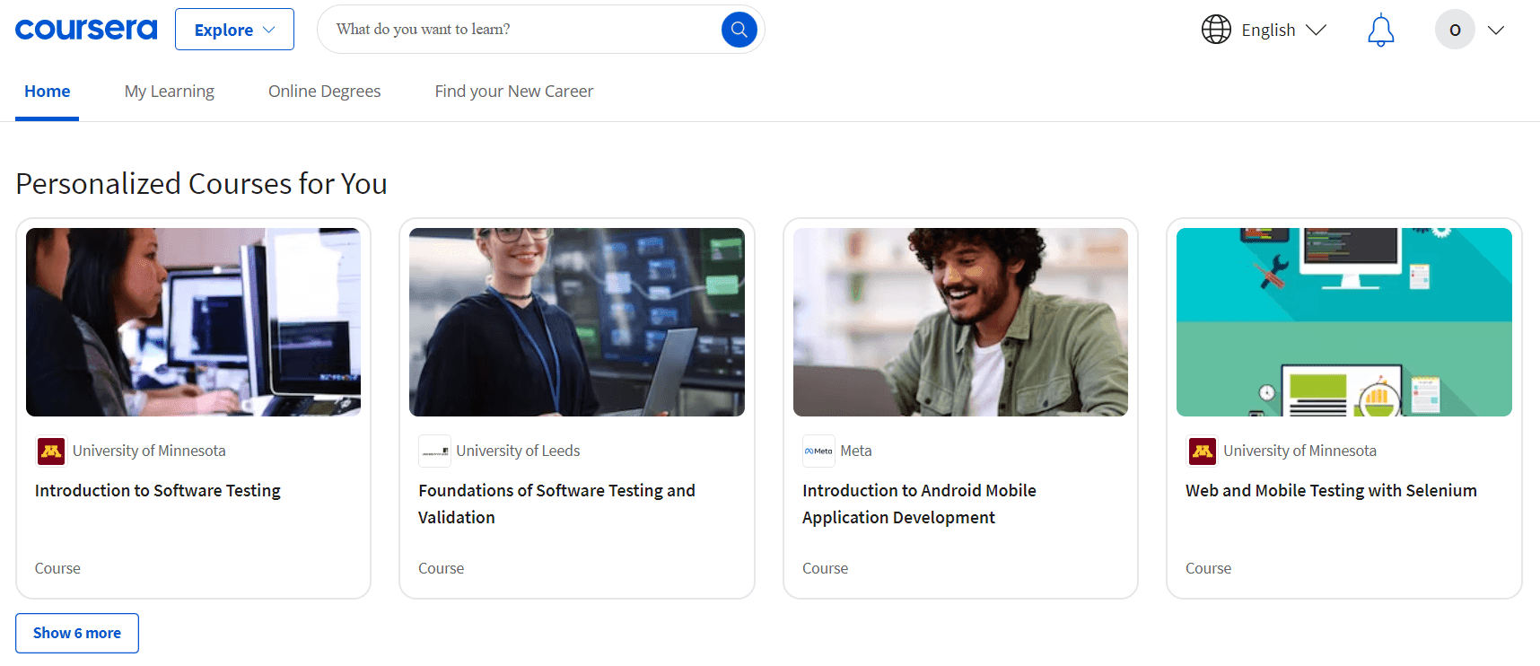 Coursera's recommendations with AI agents Coursera's recommendation feature with AI agents