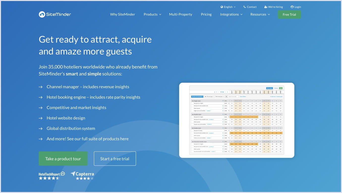 Ready-made booking engine for a travel website