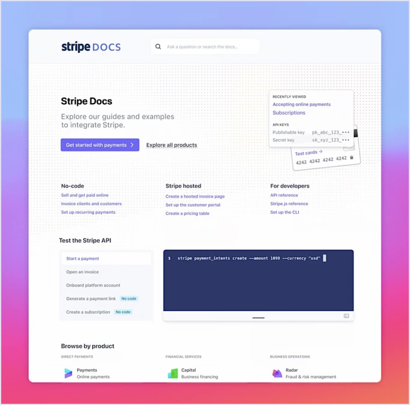 Stripe Docs uses ChatGPT API