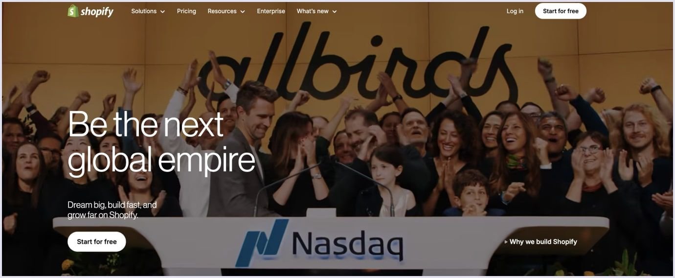 Shopify Marketplace Shopify ecommerce platform homepage
