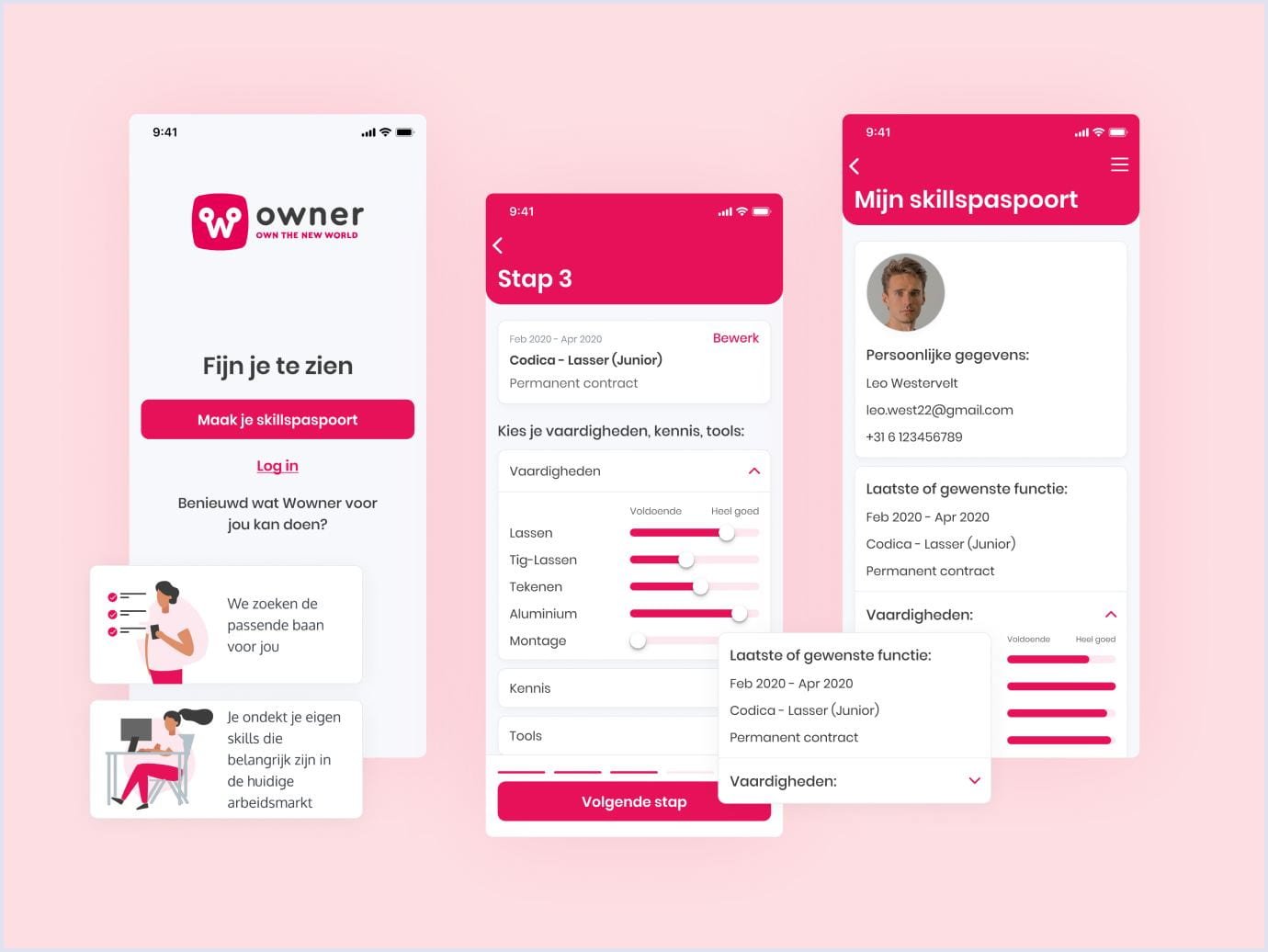 User flow example by Wowner User flow example: Wowner