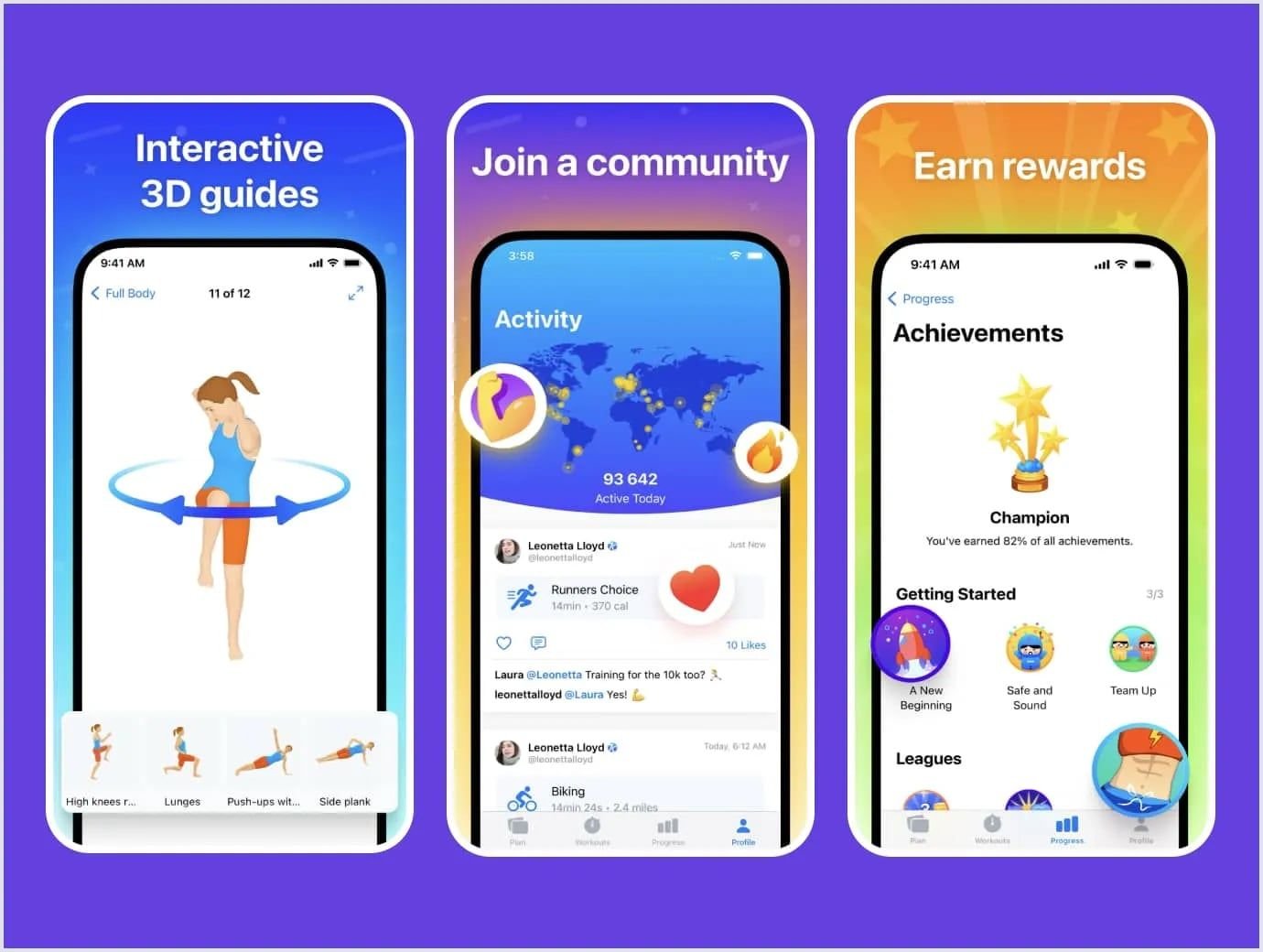 Example of gamification in fitness app Gamification in fitness app