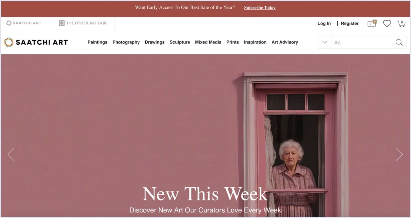 Saatchi Art: WebAR example WebAR example: Saatchi Art