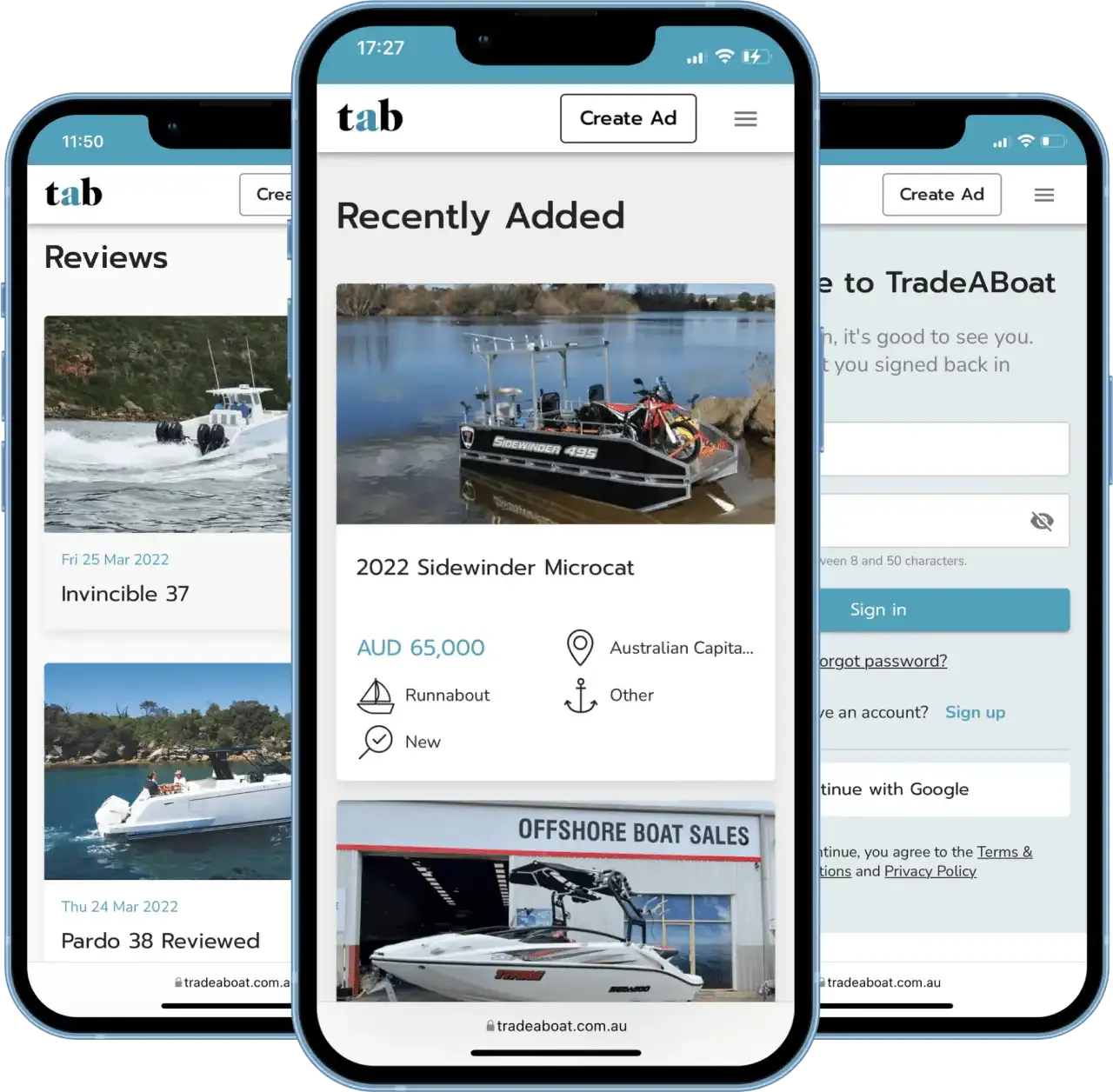 Boating ecommerce app made by Codica