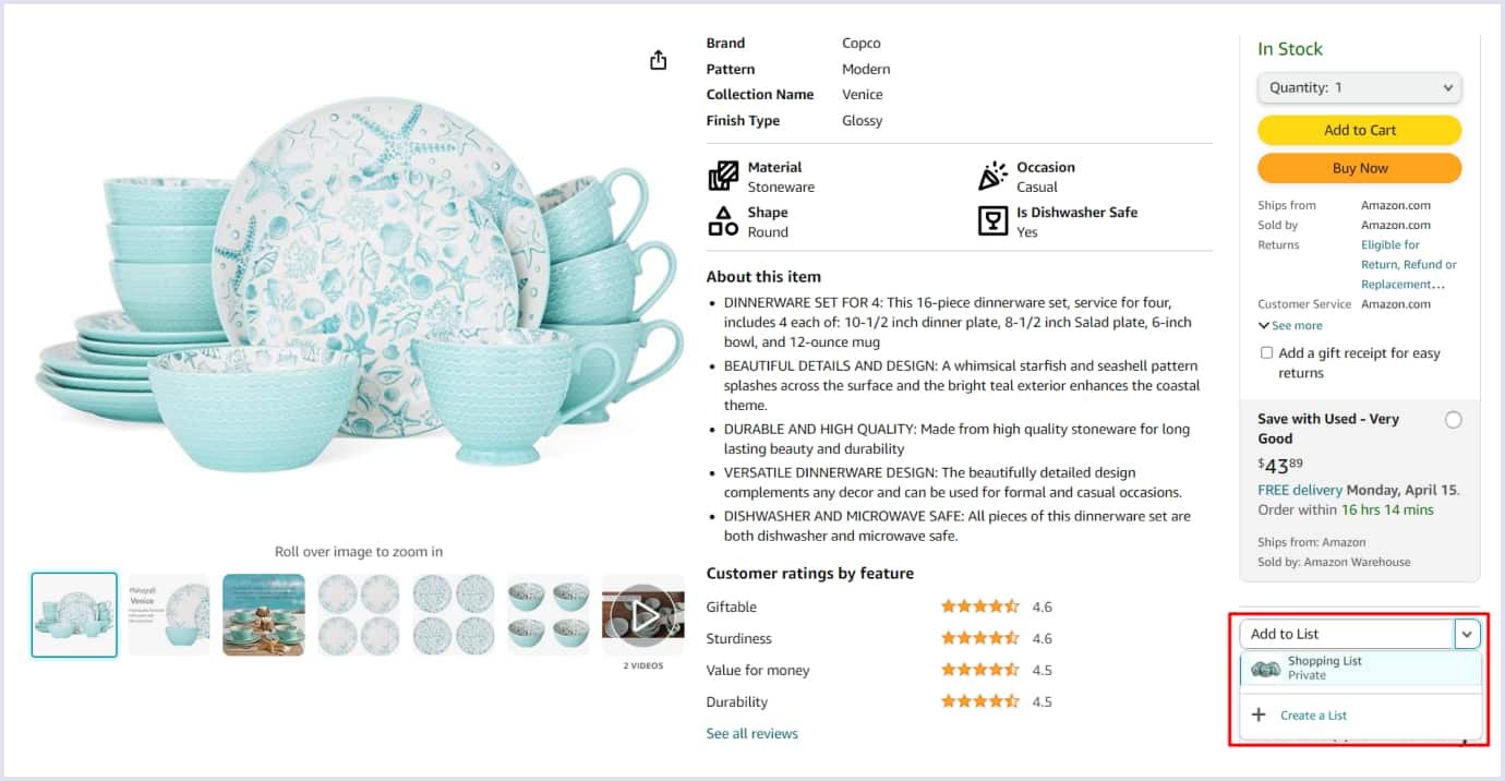 Amazon wishlist feature Amazon wishlist