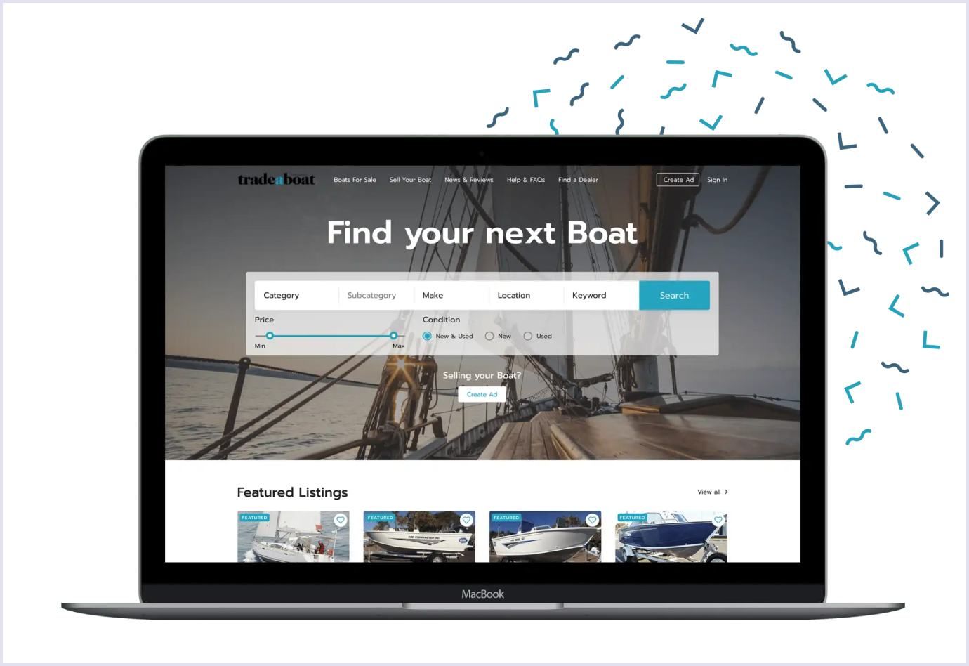 Trade A Boat online marketplace for boats by Codica