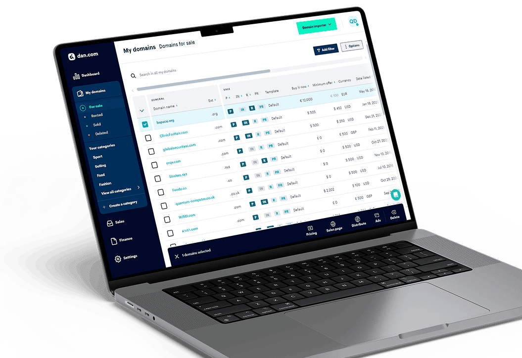 Online domain name trading marketplace | Codica