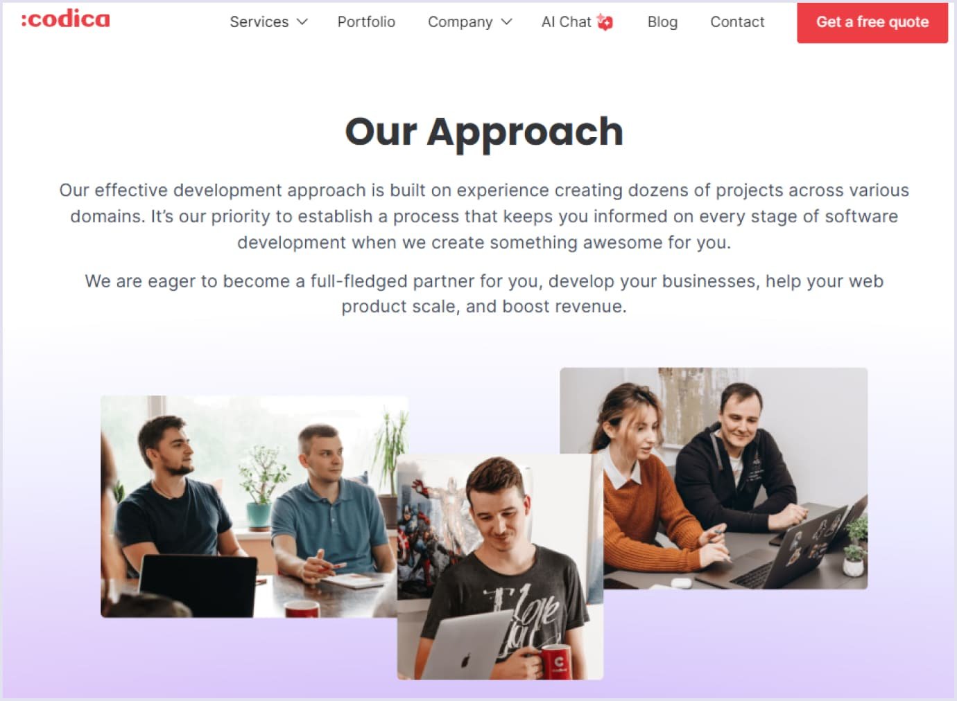 Codica as a leading software development company for the UK Codica as a top software development company for the UK