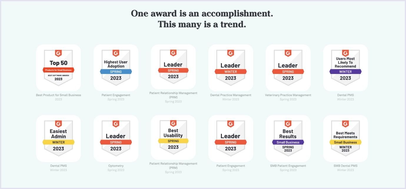 Weave awards example List of Weave's awards in 2023