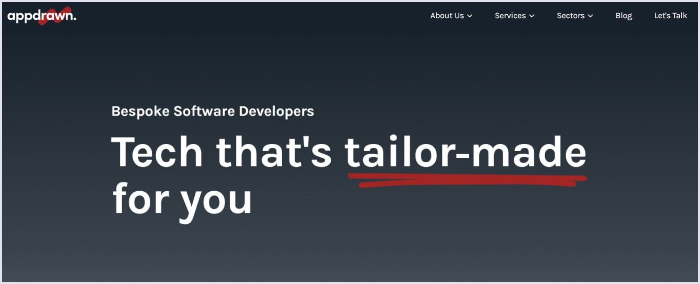 Appdrawn as a leading software development company in the UK Appdrawn as a top software development company in the UK