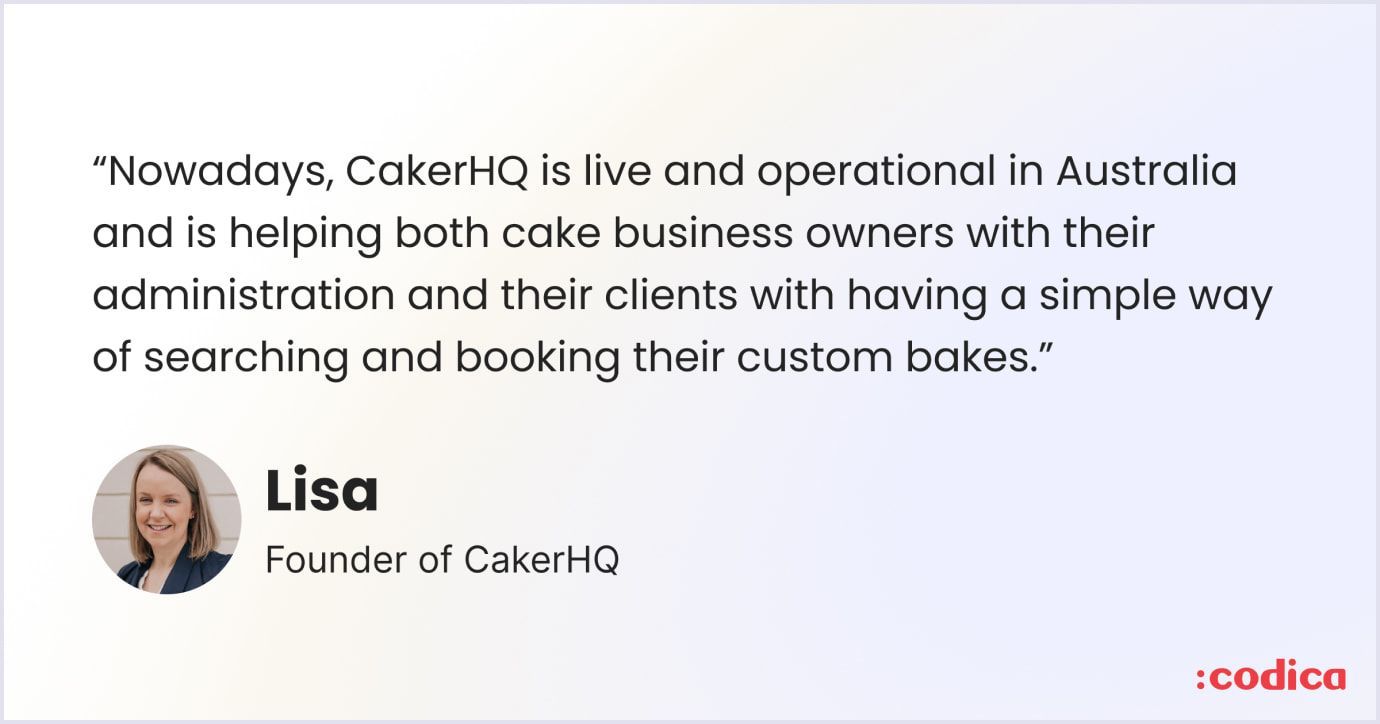 Lisa's review on CakerHQ