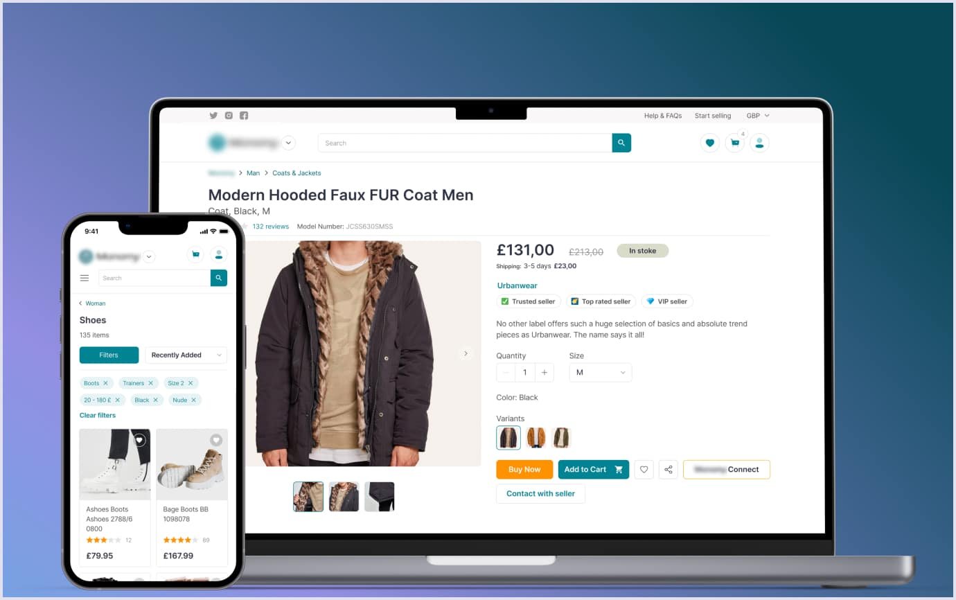 Custom e-commerce development by Codica team Example of custom e-commerce development by Codica team