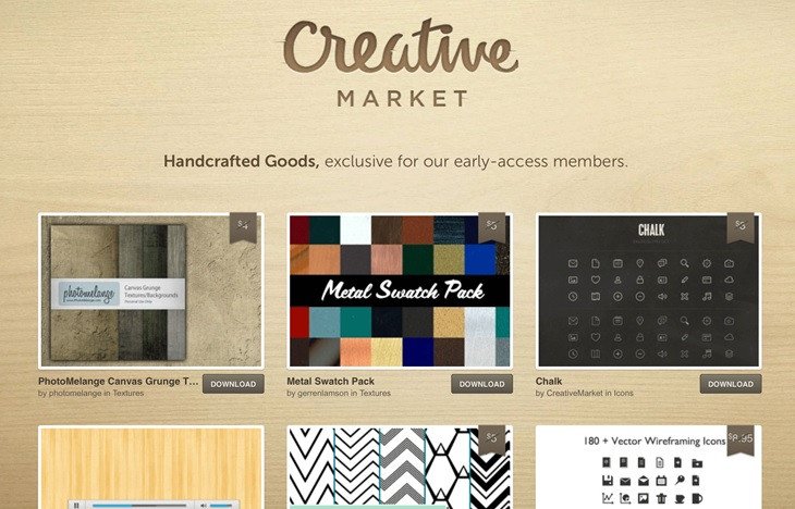 Free items for registered users by Creative Market to attract buyers Free items for registered users by Creative Market to attract buyers | Codica
