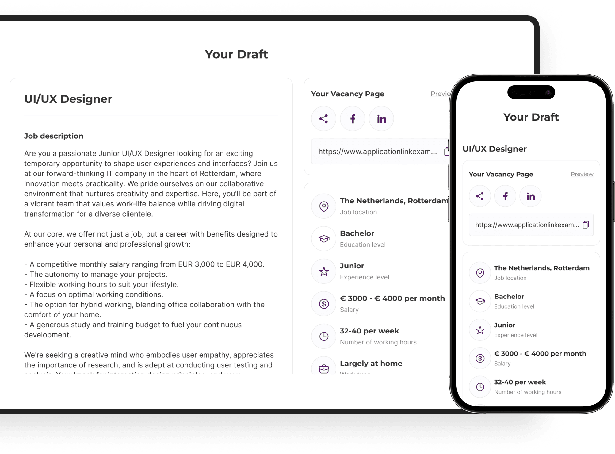 AI-assisted vacancy creation | Codica
